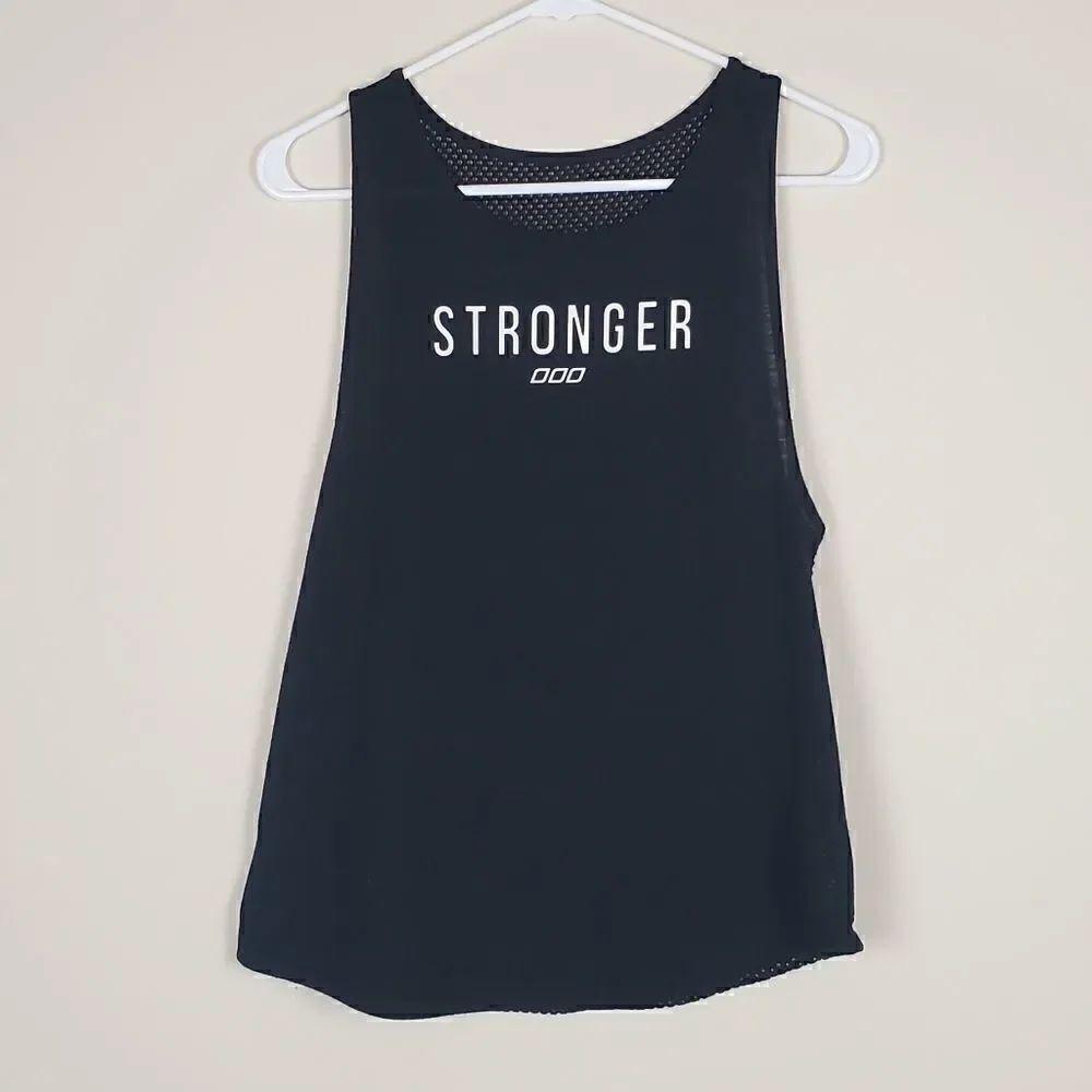 With Love Black Sheer Tank No Size